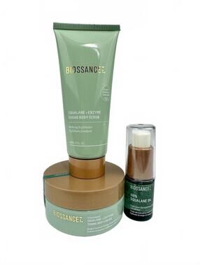 2/$40 ✨ Biossance Smooth Start Body Set Travel Kit Squalane NEW Damaged Box